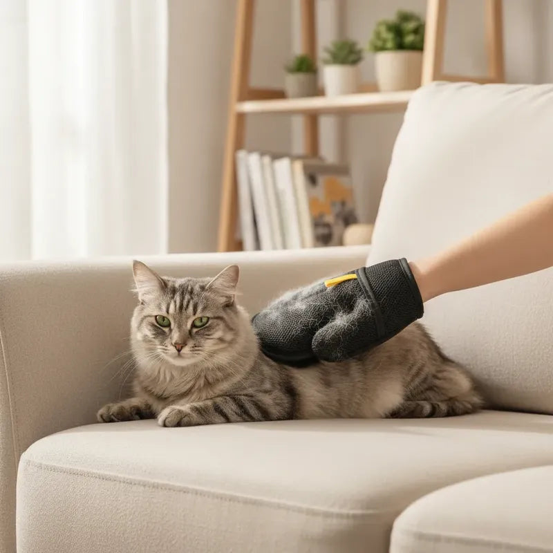 Guante Cepillo Quita Pelusas Y Pelos Perro Gato Sillon Ropa