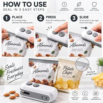 Sellador de bolsa portátil