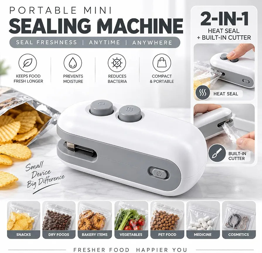 Sellador de bolsa portátil
