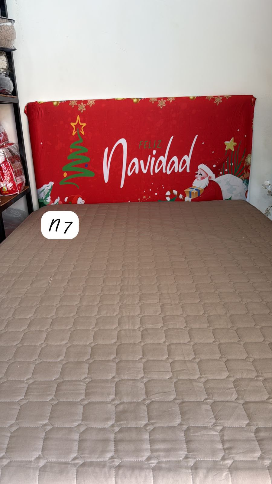 Funda Para cabecera motivo navideño