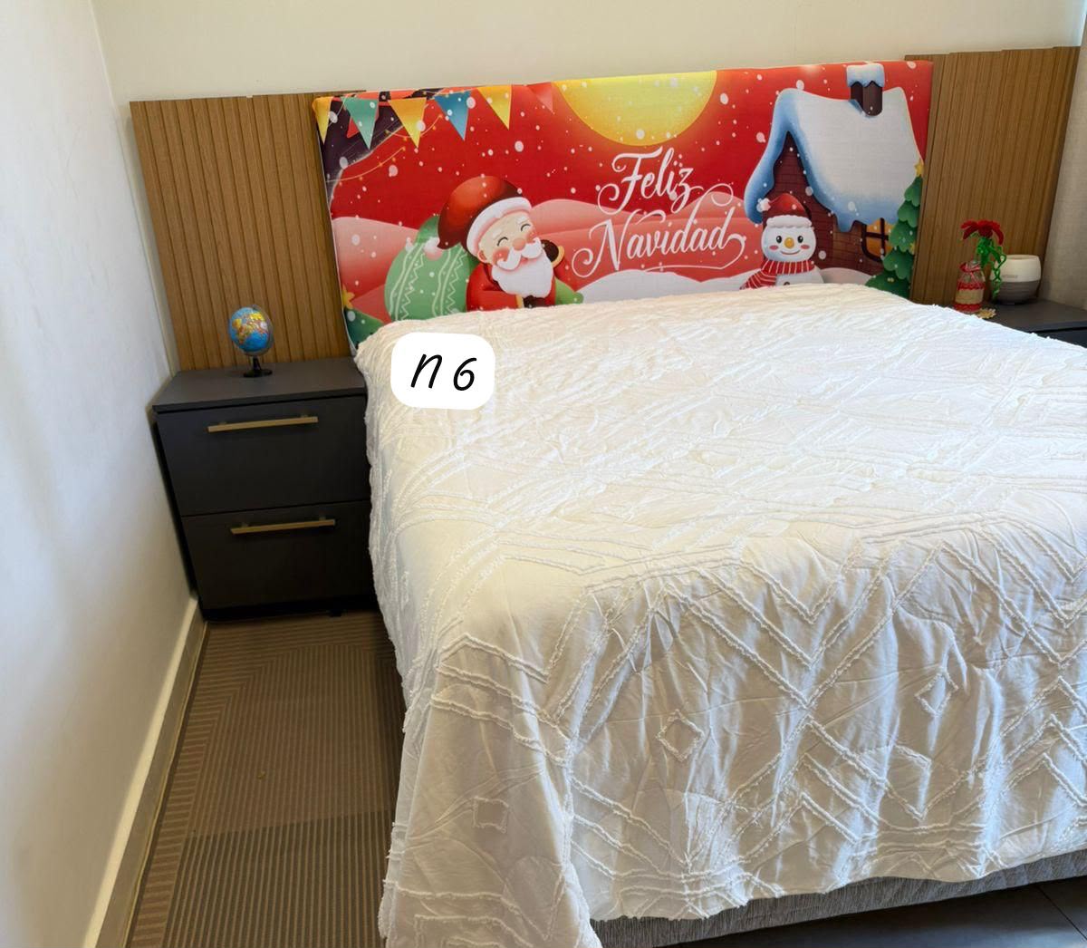 Funda Para cabecera motivo navideño