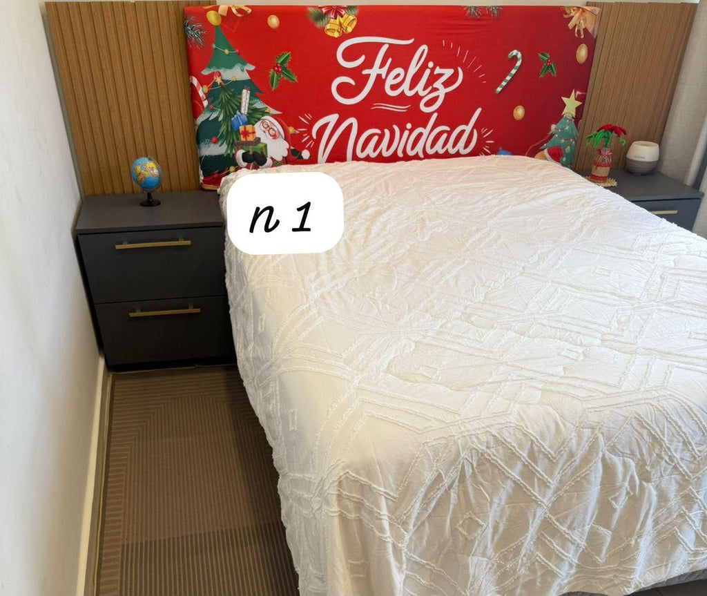 Funda Para cabecera motivo navideño